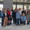 Uczniowie naszej szkoły Wiktoria Cybula z klasy 4 TE i Franciszek Wierzba z klasy 2 TI z nauczycielką Elżbietą Kowalewska podczas zajęć w Szkole Głównej Handlowej